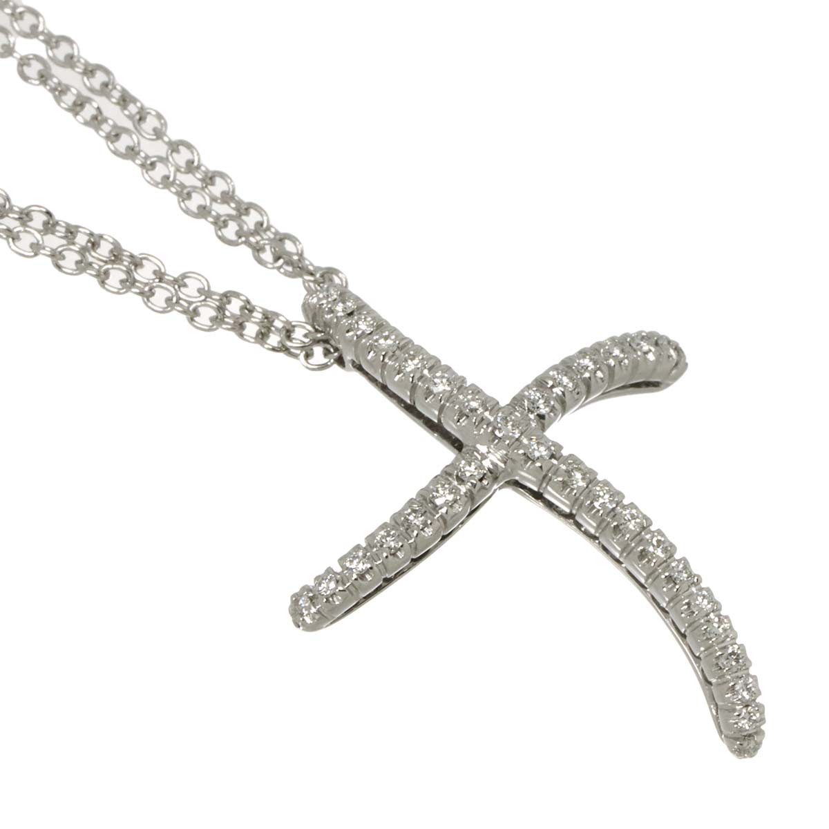 Diamond Necklace 18K WG 750