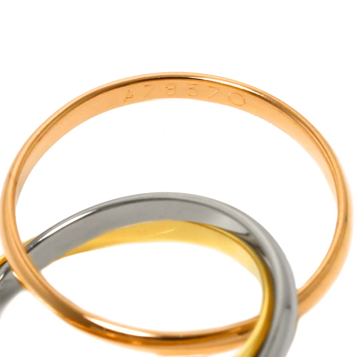 Trinity Ring 18K YG WG PG 750 Size49 4.75-5(US)