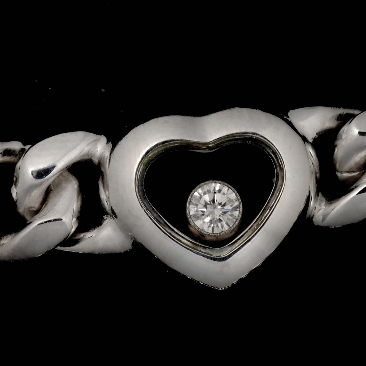 Happy Heart Diamond Bracelet 18K WG 750
