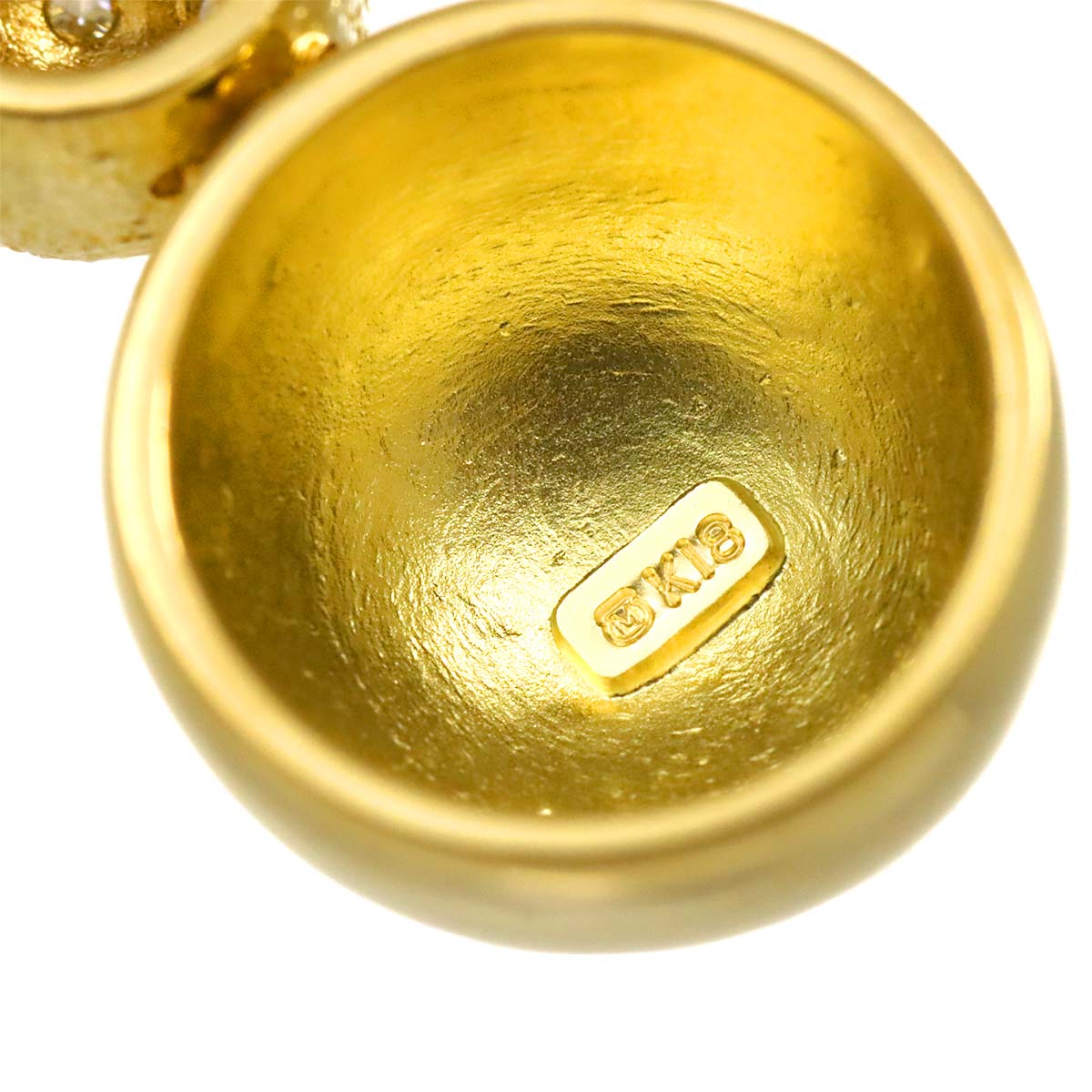 Baby Pearl 4.0mm Diamond Necklace 18K YG 750