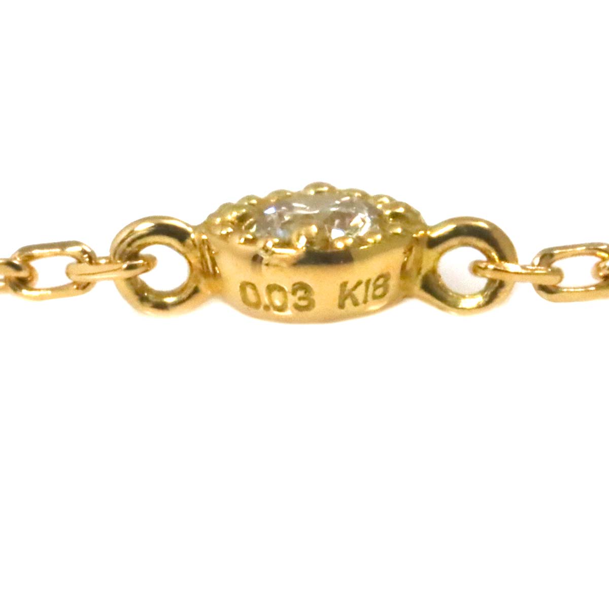 Diamond 0.03ct Bracelet 18K Yellow Gold 750