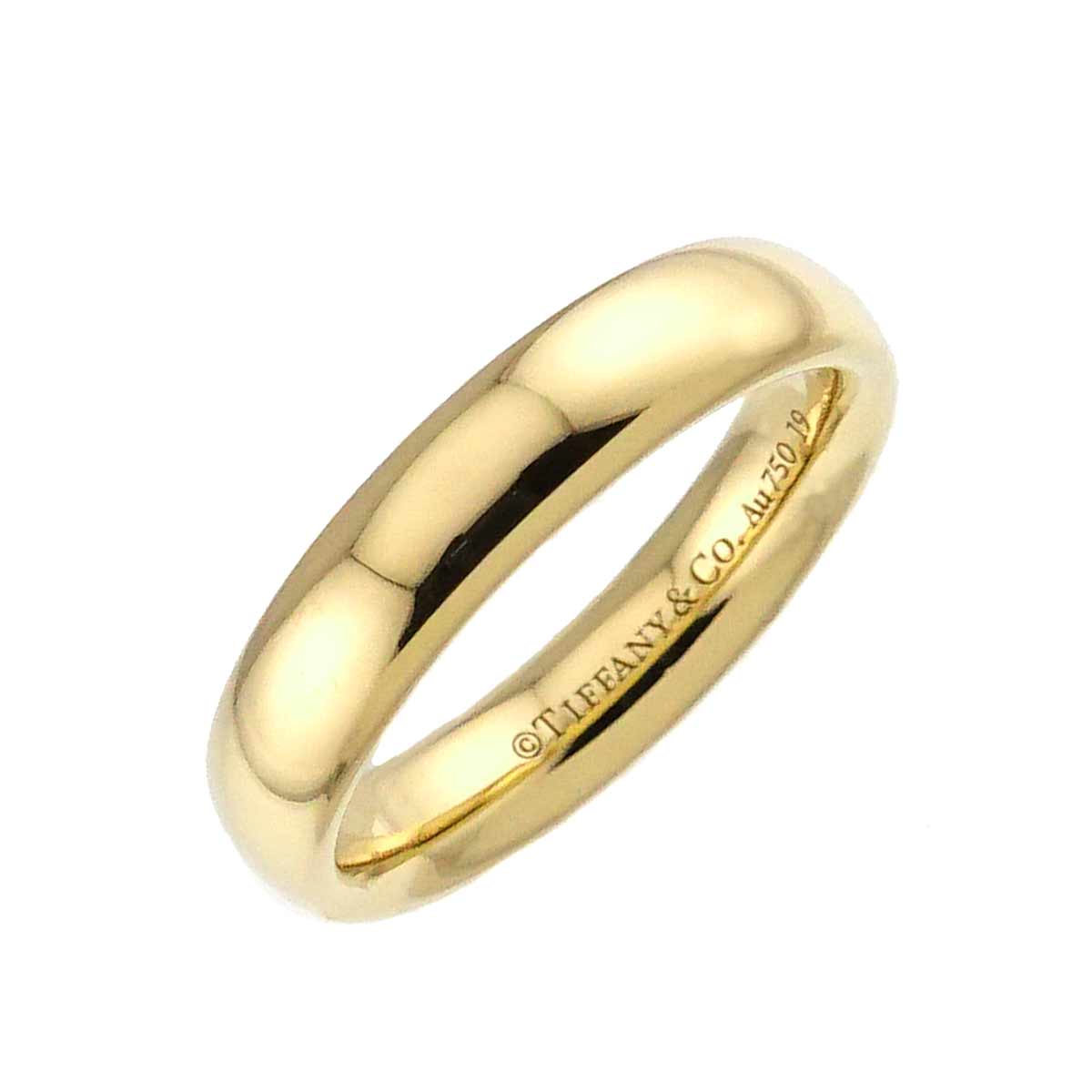 Forever Band Ring 18K Yellow Gold 750 Size 4.75-5(US)