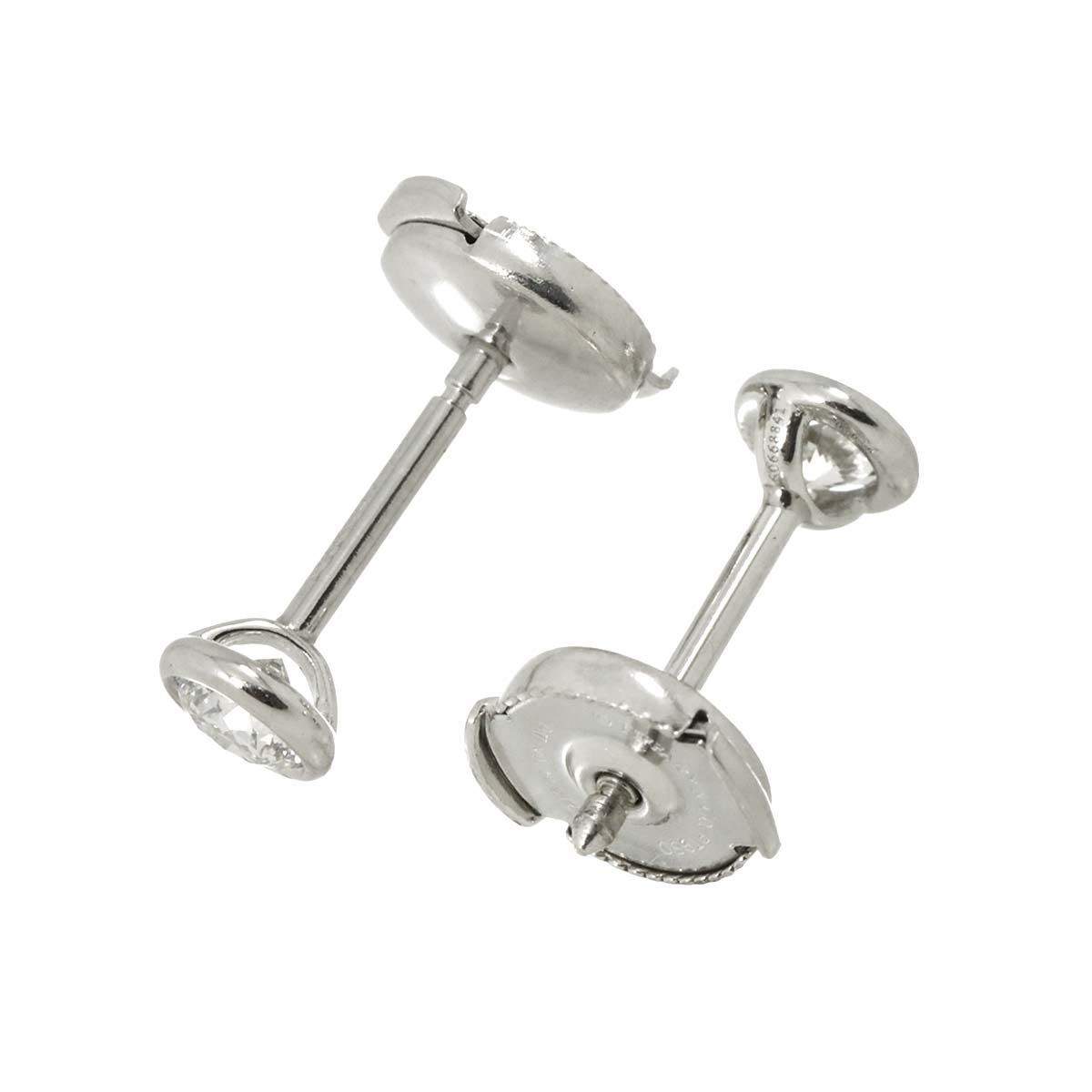 Diamond 0.21ctx2 G/VS1-VS2/3EX Earrings Pierced Pt