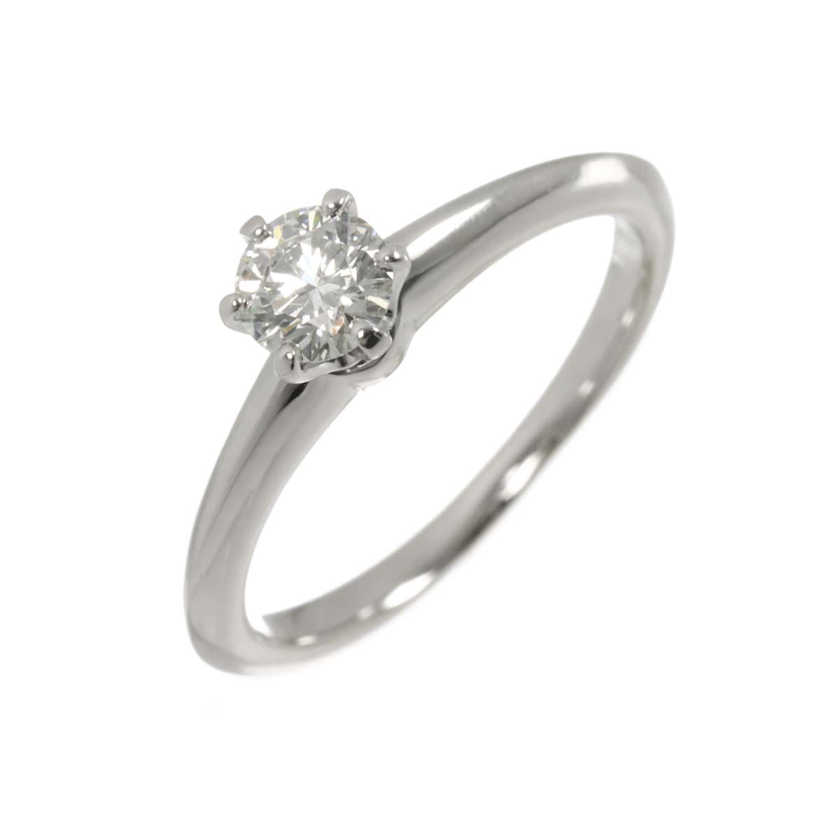 Diamond 0.38ct I/VVS2/3EX Ring Platinum Size5.25(US)