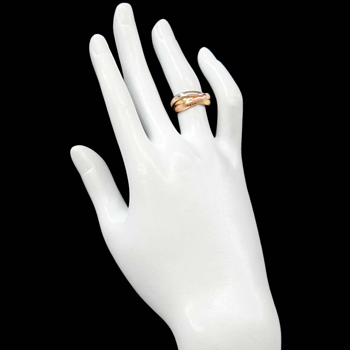 Trinity Ring MM 18K YG WG PG 750 Size49 4.75-5(US)