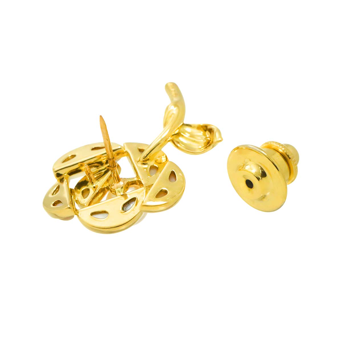 Akoya pearl 5.8mm Mother of Pearl Brooch 18K YG 750