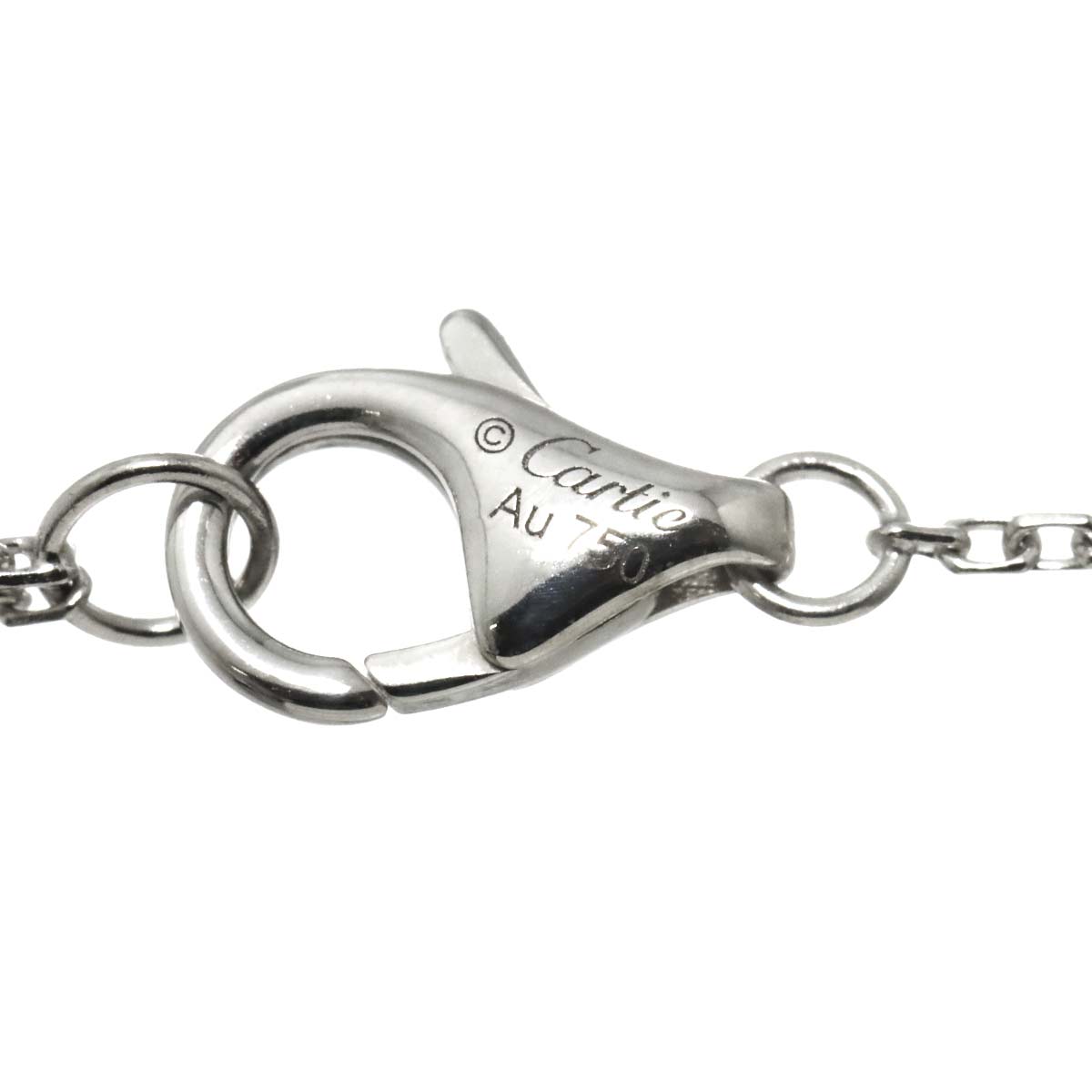 C De Diamond 0.50ct H/VVS1/3EX Necklace 18K WG 750