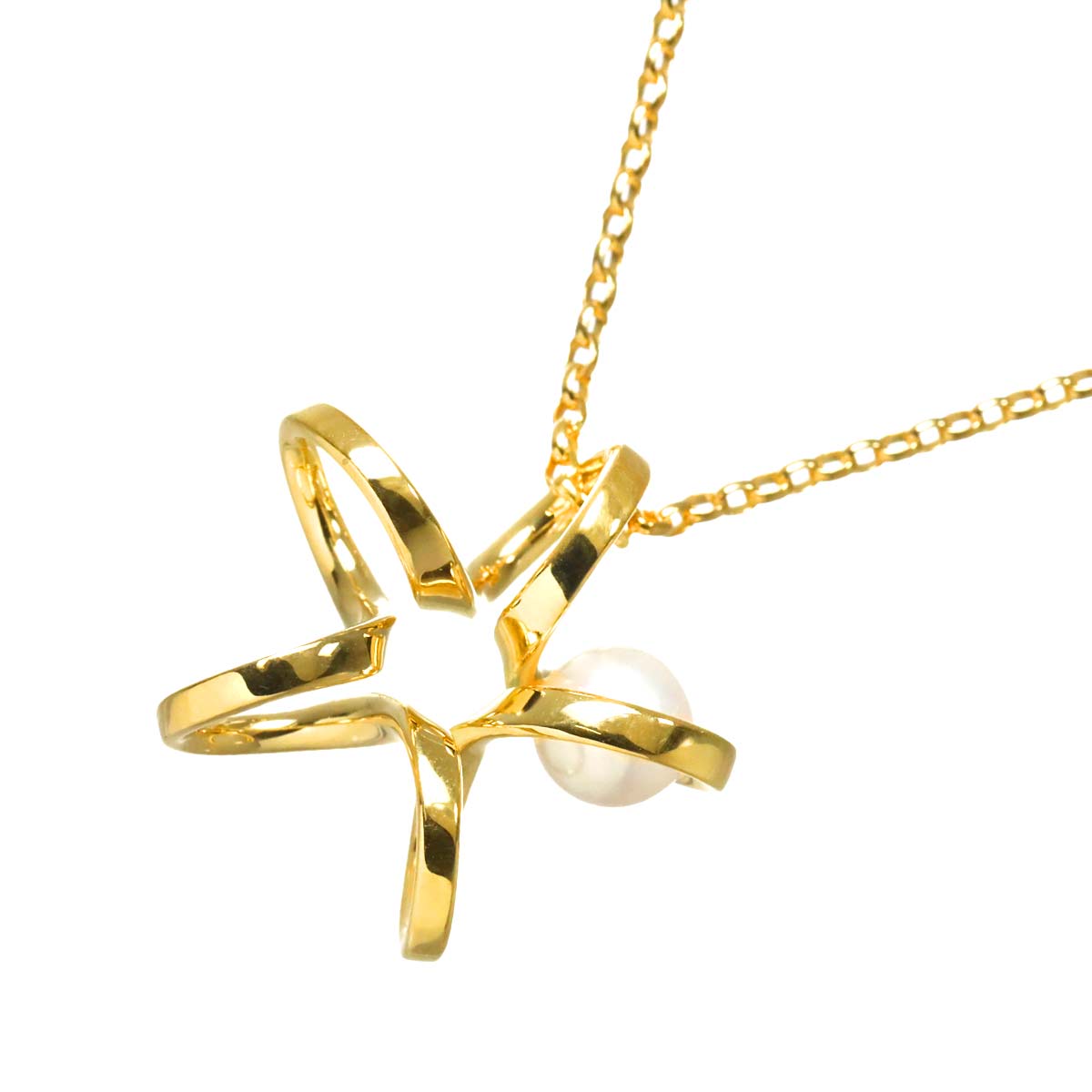 Akoya Pearl 6.8mm Necklace 18K YG 750