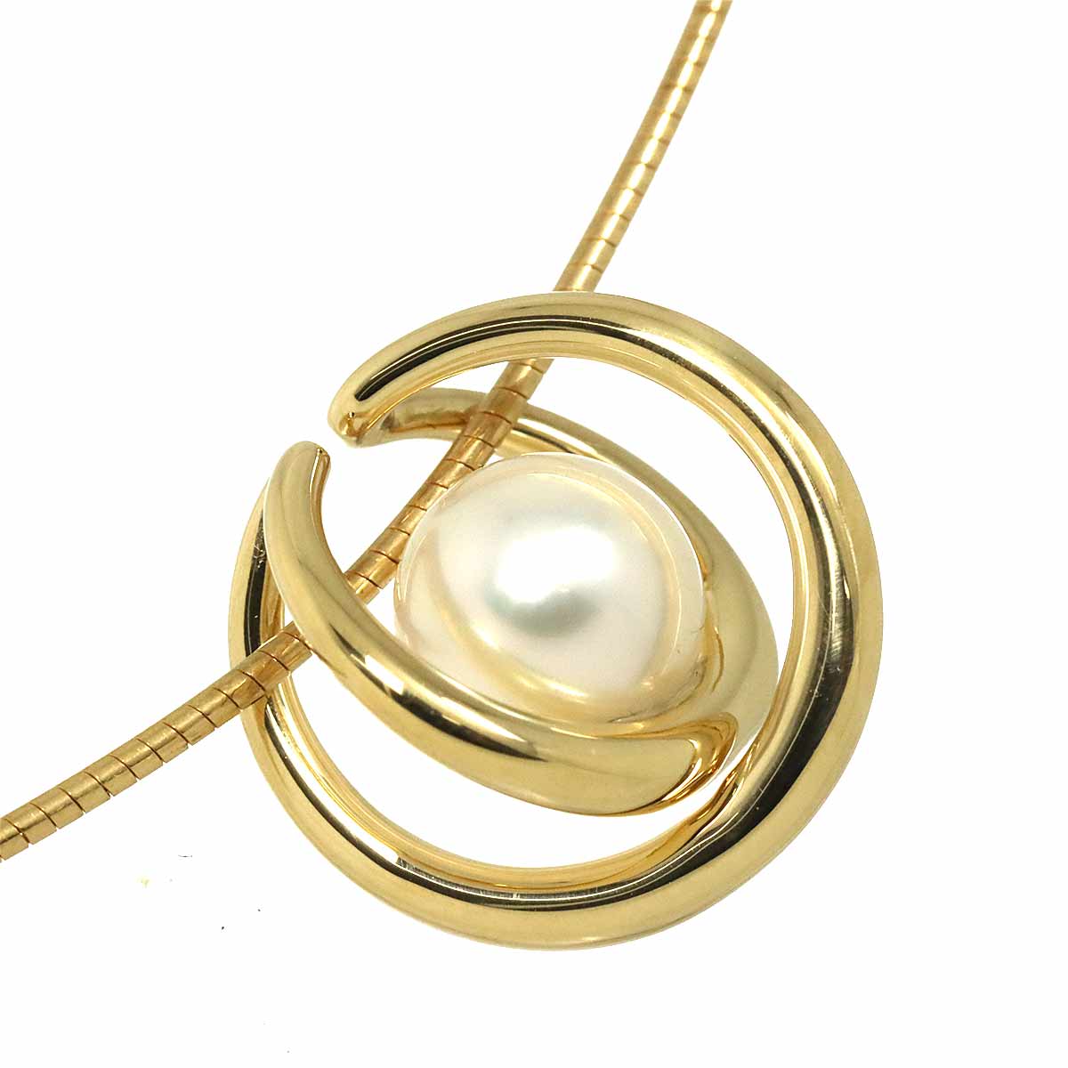 Akoya Pearl 7.4mm Necklace 18K YG 750