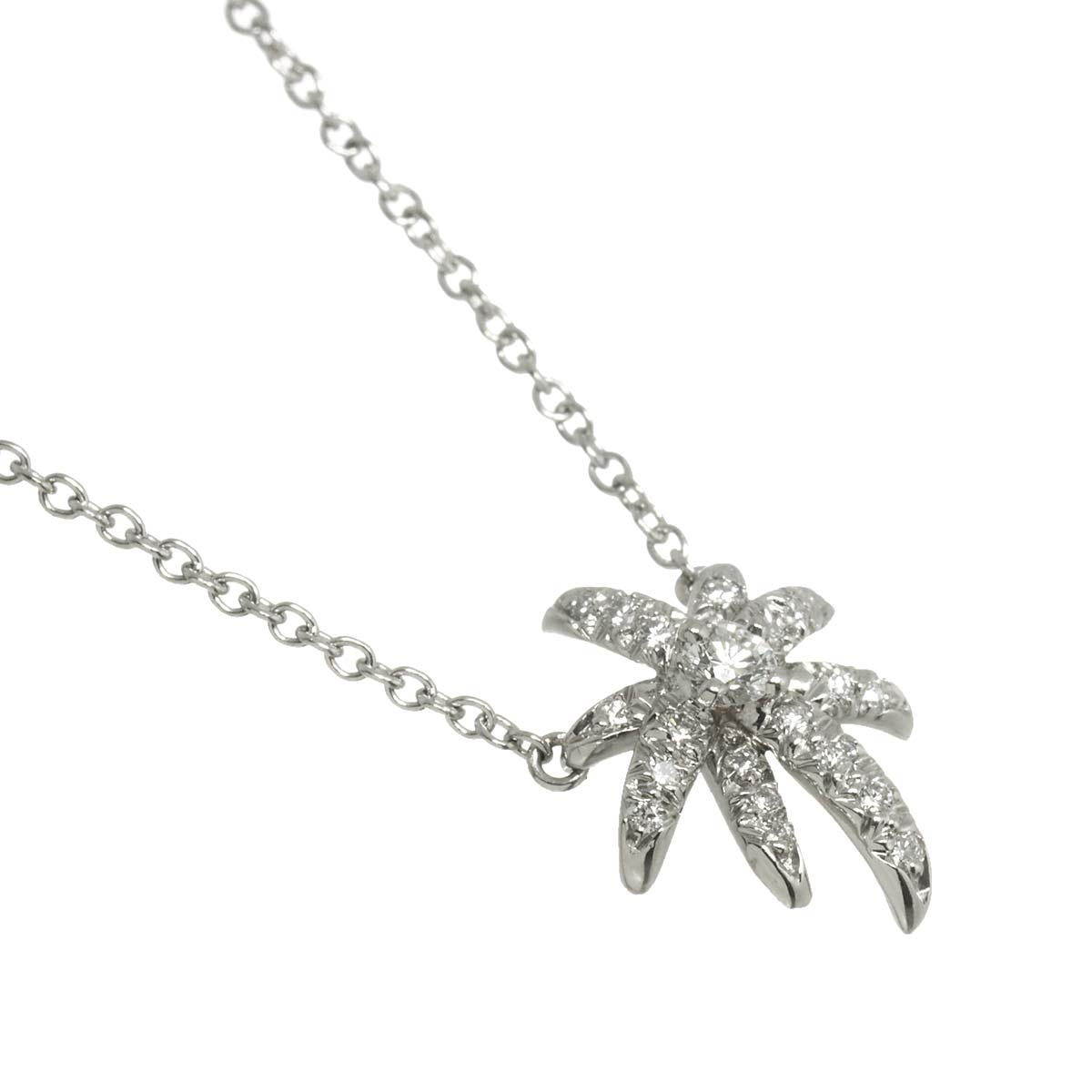 Fireworks Diamond Necklace Platinum