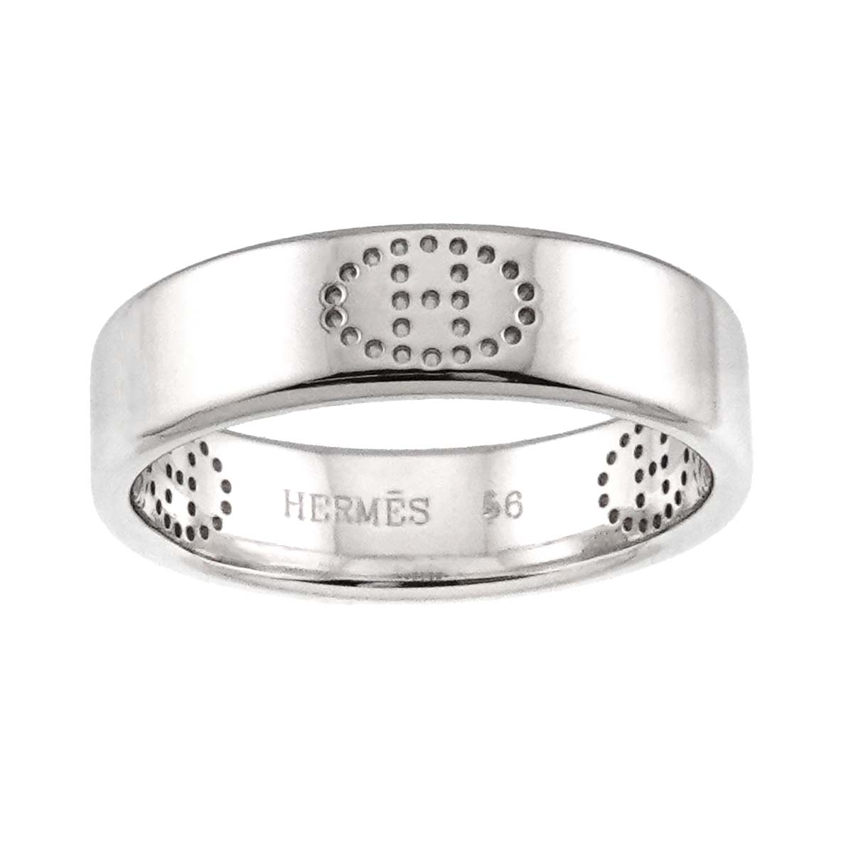 Eclipse Ring 18K White Gold 750 Size56 7.25-7.5(US)