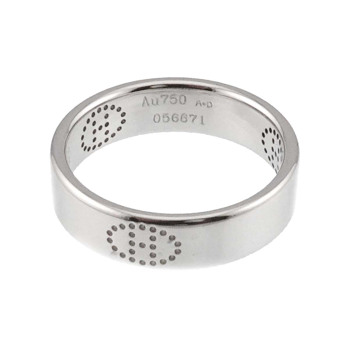 Eclipse Ring 18K White Gold 750 Size56 7.25-7.5(US)