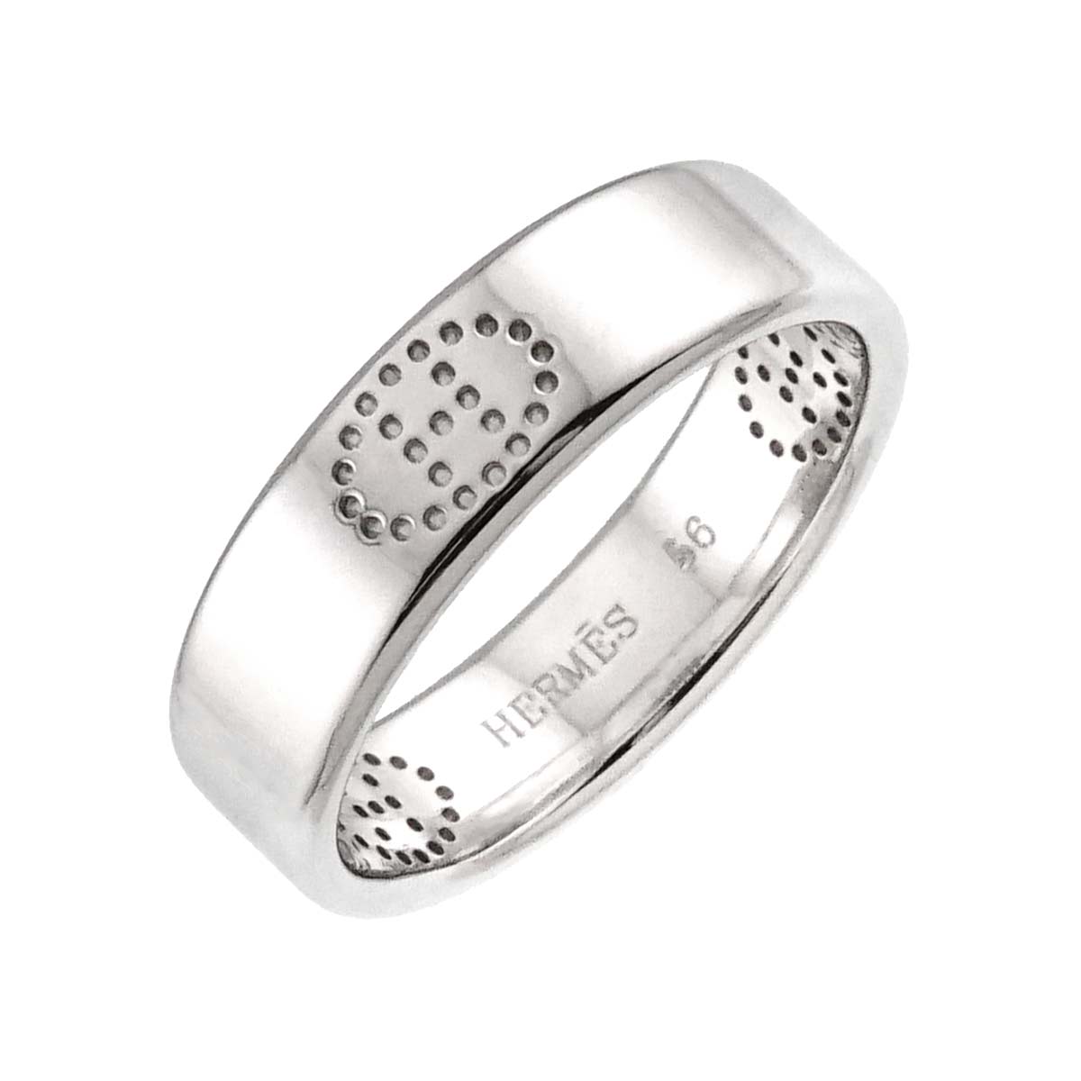 Eclipse Ring 18K White Gold 750 Size56 7.25-7.5(US)
