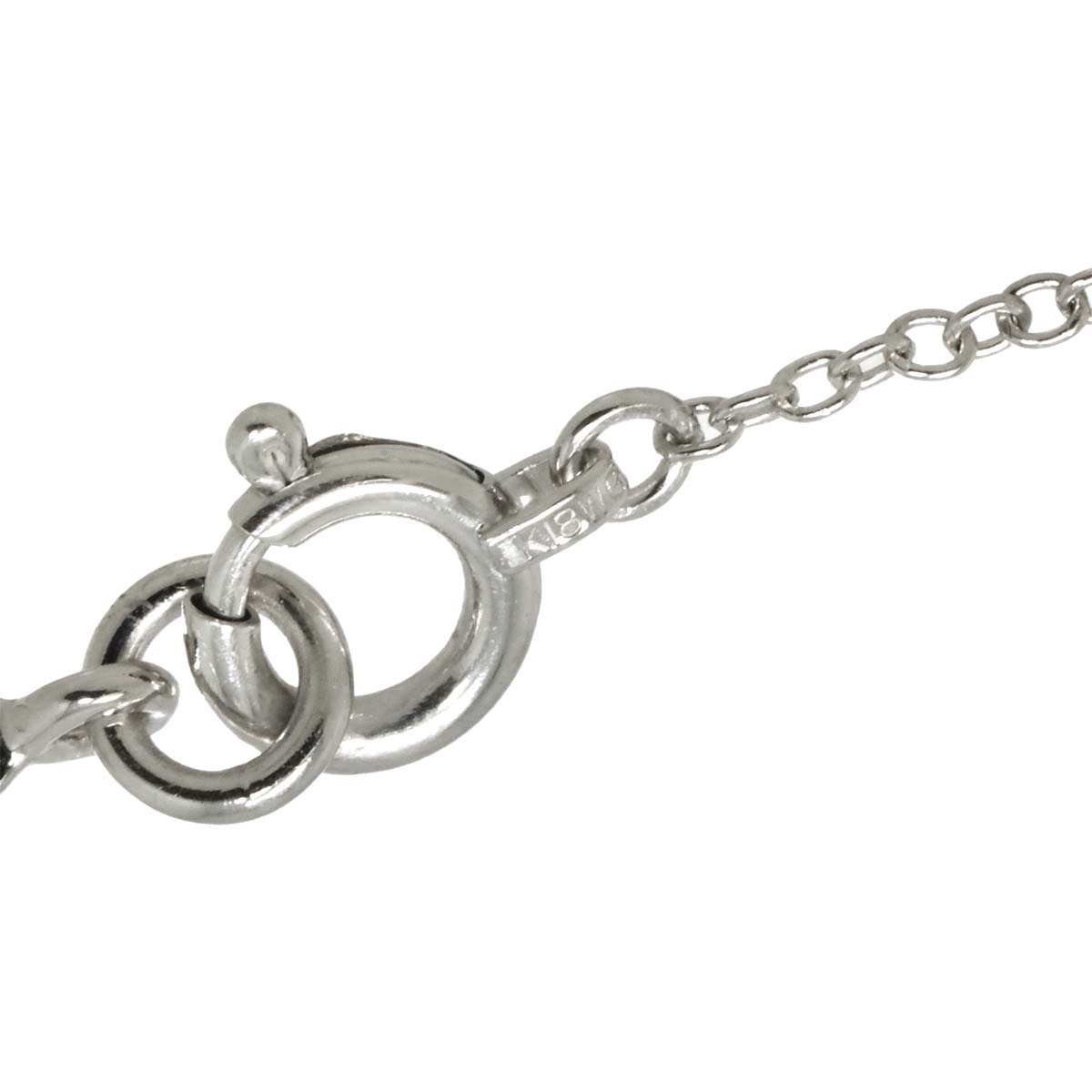 Diamond 0.13ct Necklace 18K White Gold 750