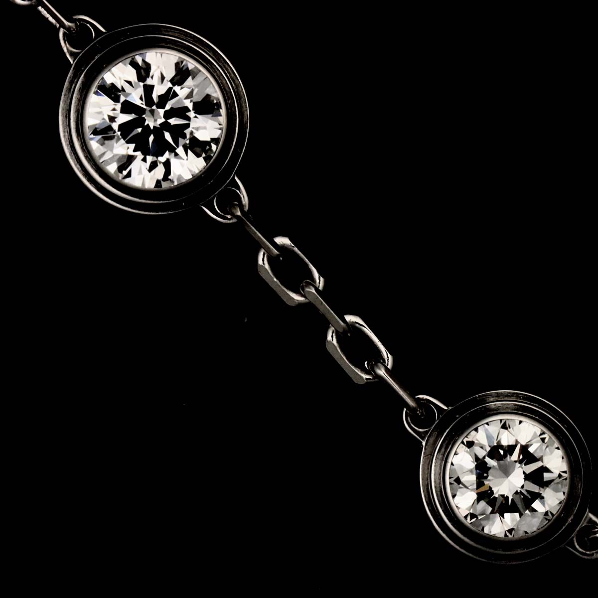 d Amour Diamond 3P Bracelet 18K White Gold 750