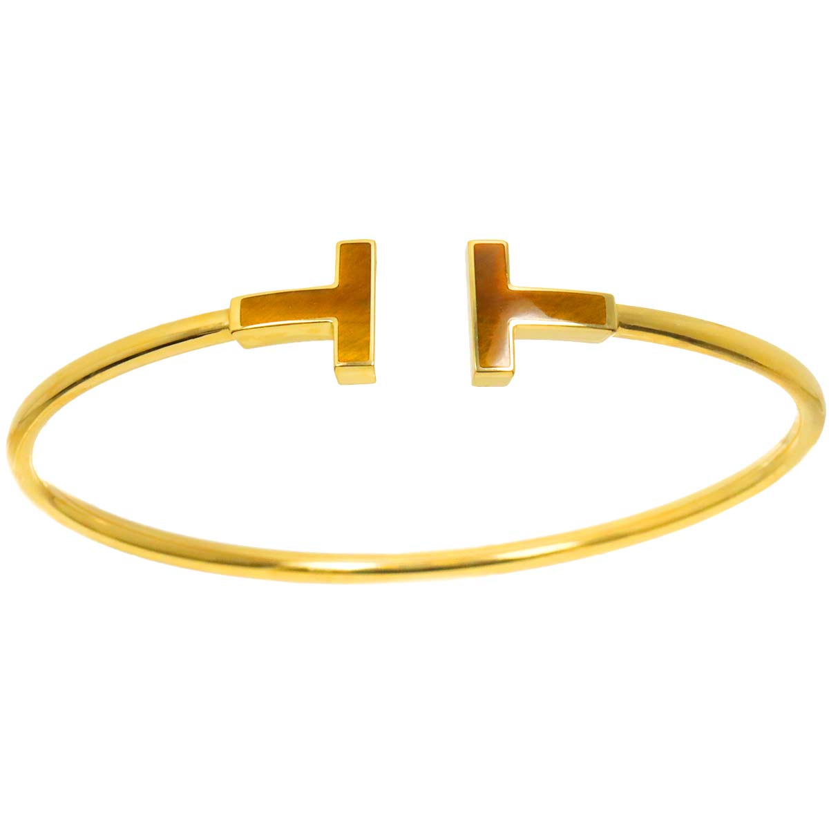 TWire Tigers Eye Bracelet 18K YG 750