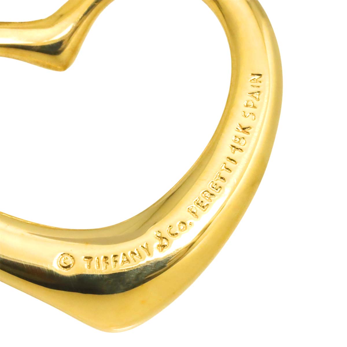 Open Heart Necklace 18K Yellow Gold 750