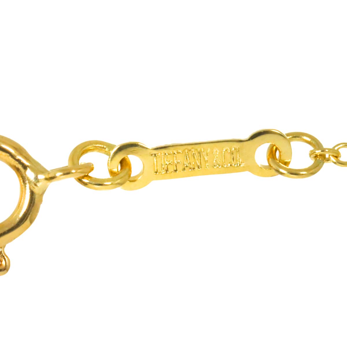 Open Heart Diamond Necklace 18K Yellow Gold 750