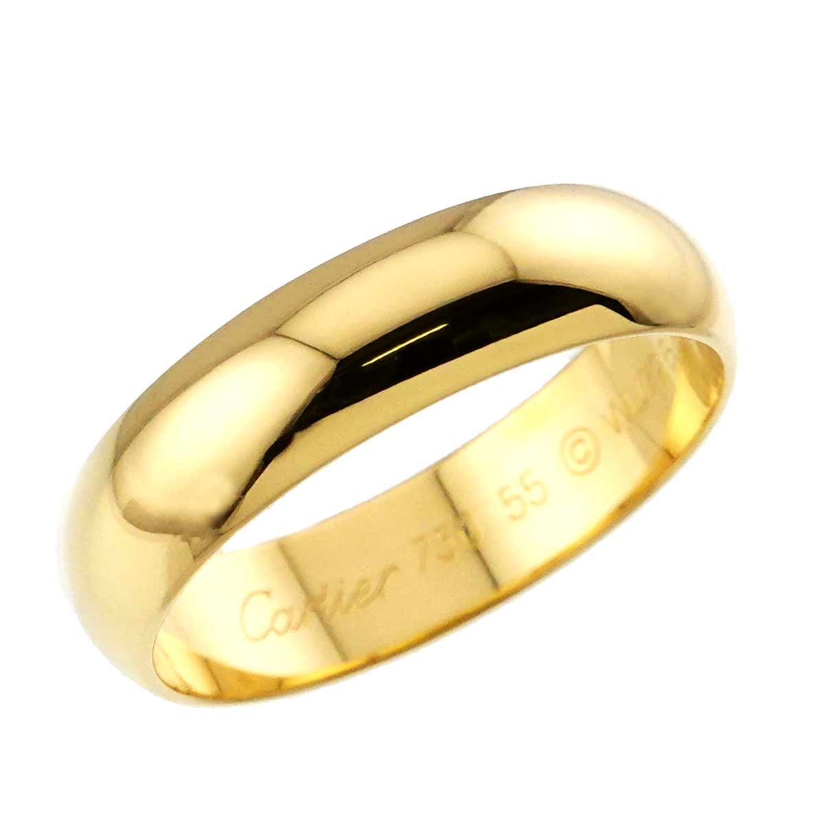 1895 Classic Band Ring 18K YG 750 size55 7.25(US)