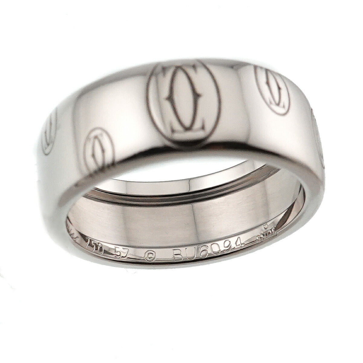 Happy Birthday LM Ring 18K WG 750 Size57 7.75-8(US)