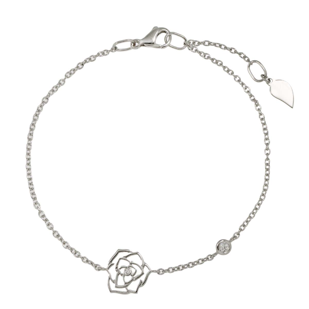 Rose Diamond Bracelet 18K WG 750