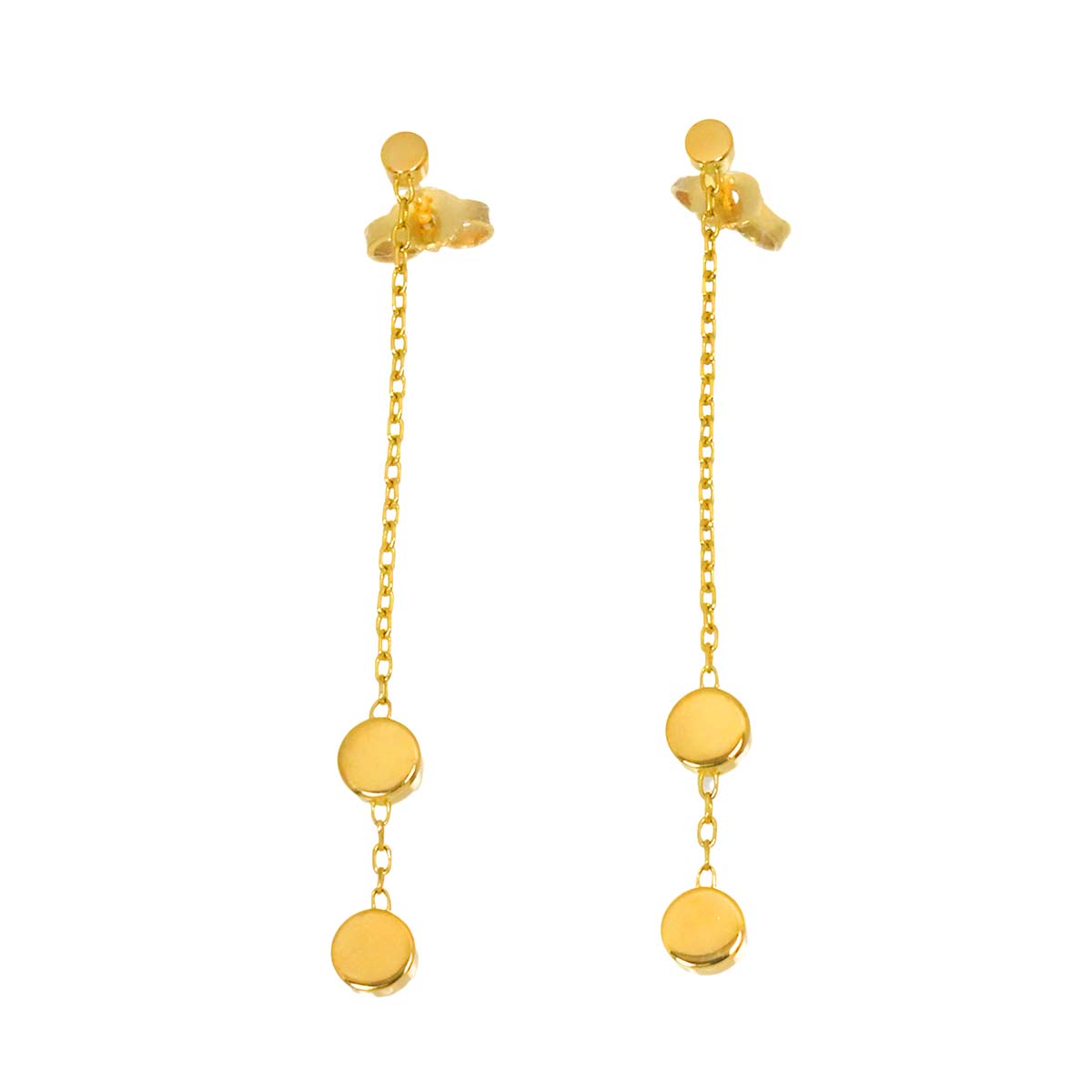 Earrings Pierced 18K Yellow Gold 750