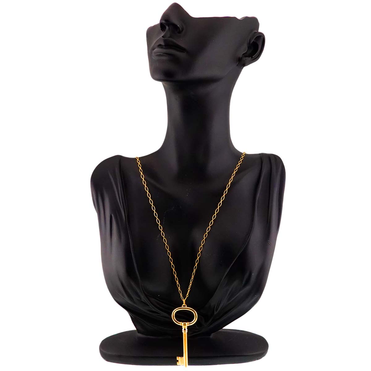 Oval Key Necklace 18K Yellow Gold 750