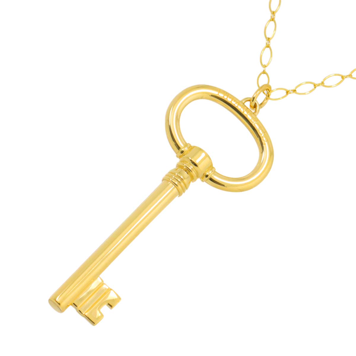 Oval Key Necklace 18K Yellow Gold 750