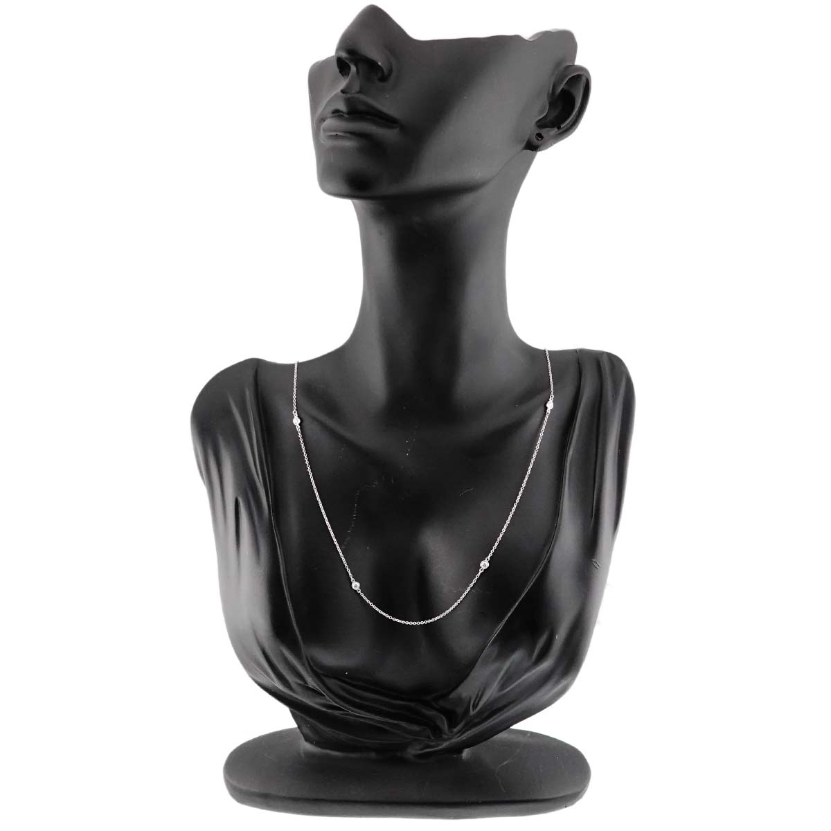 By The Yard Diamond 5P Necklace Platinum