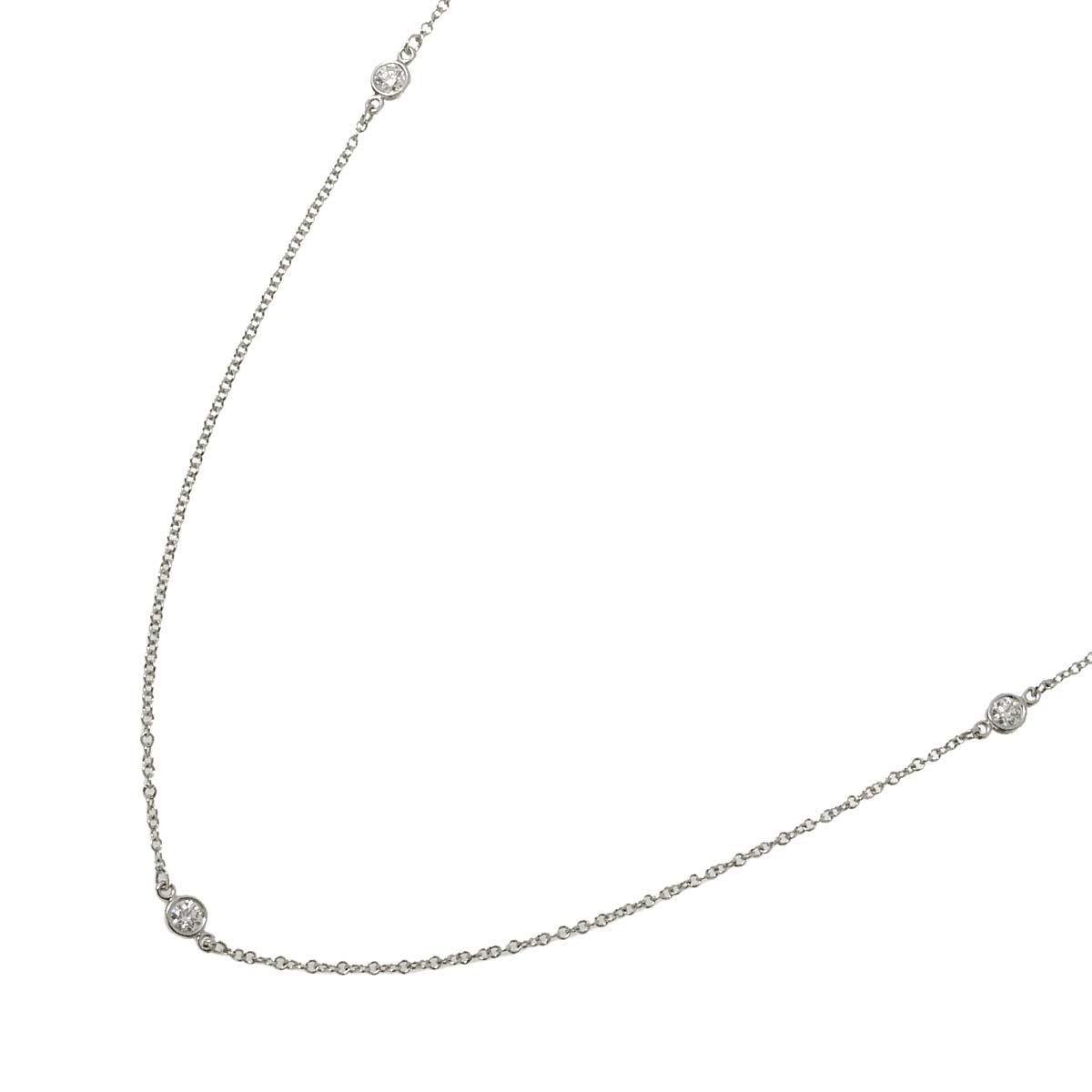 By The Yard Diamond 5P Necklace Platinum