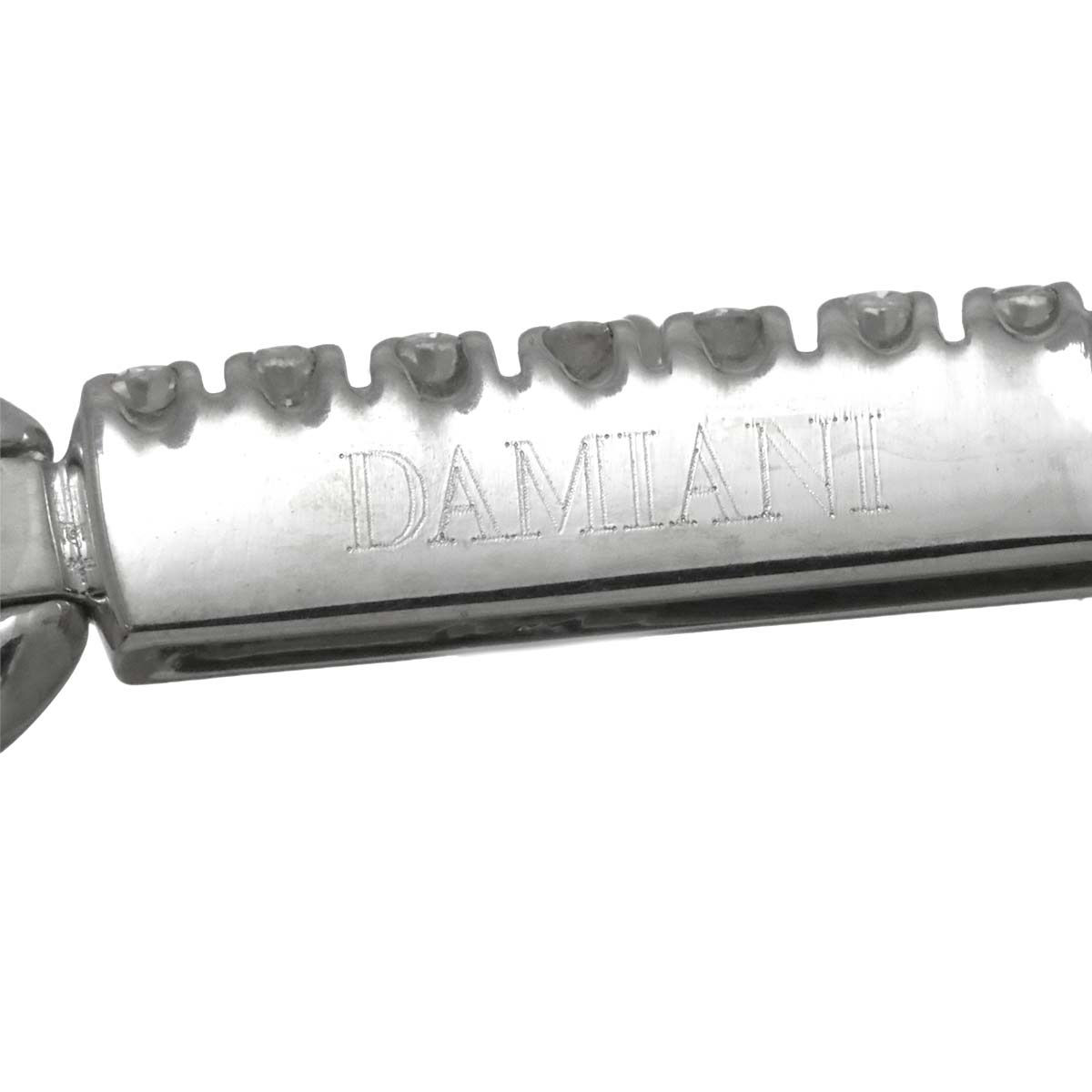 Mystery Cross Diamond Necklace 18K White Gold 750