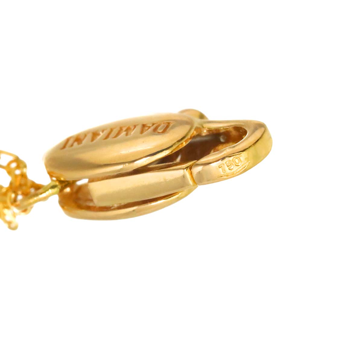 Diamond Necklace 18K WG PG 750