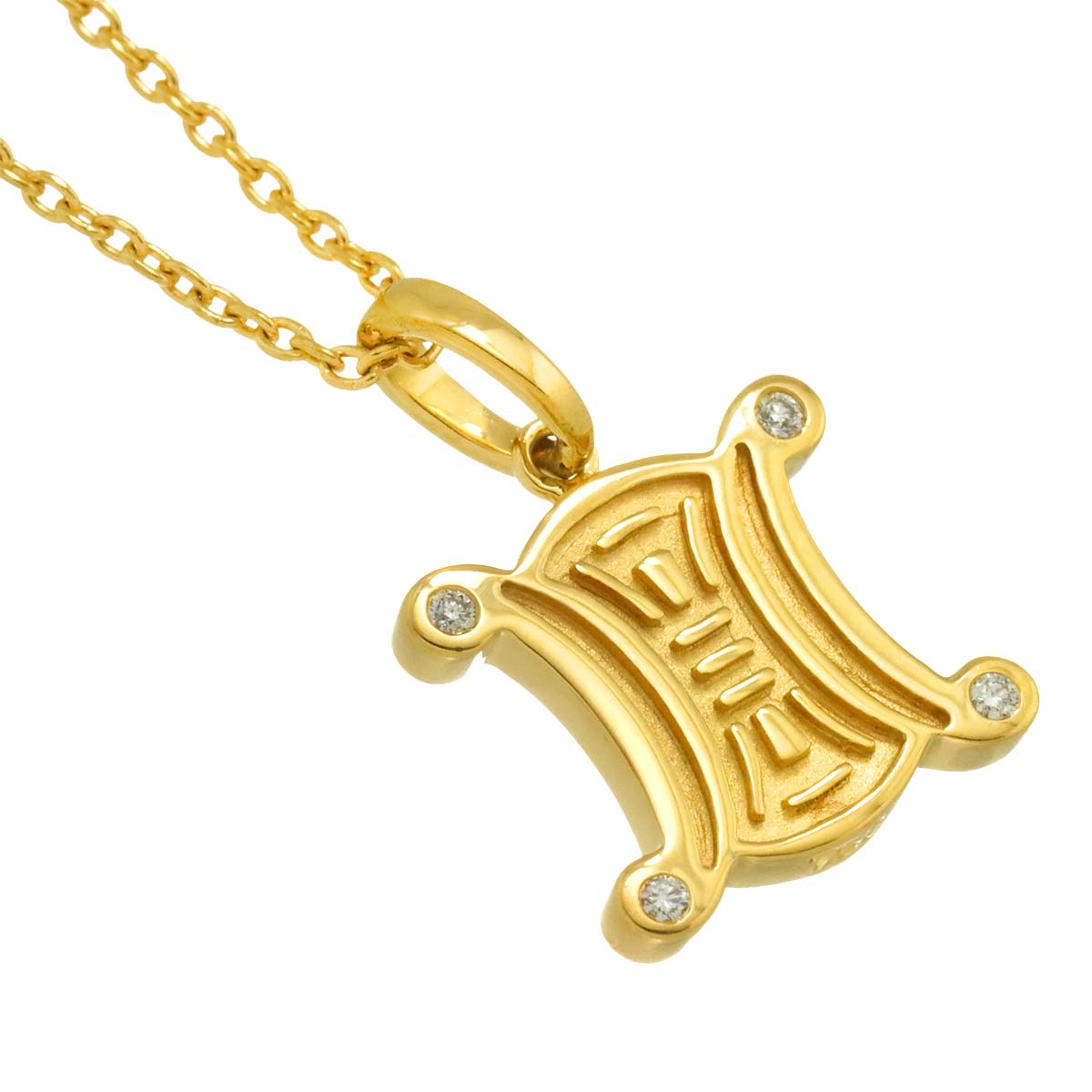 Triomphe Diamond Necklace K18 Yellow Gold 750