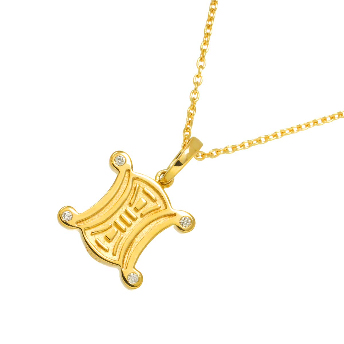 Triomphe Diamond Necklace K18 Yellow Gold 750