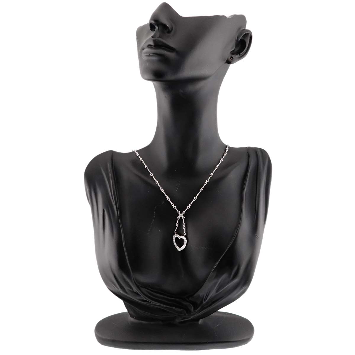 Sentimental Heart Diamond Necklace Platinum