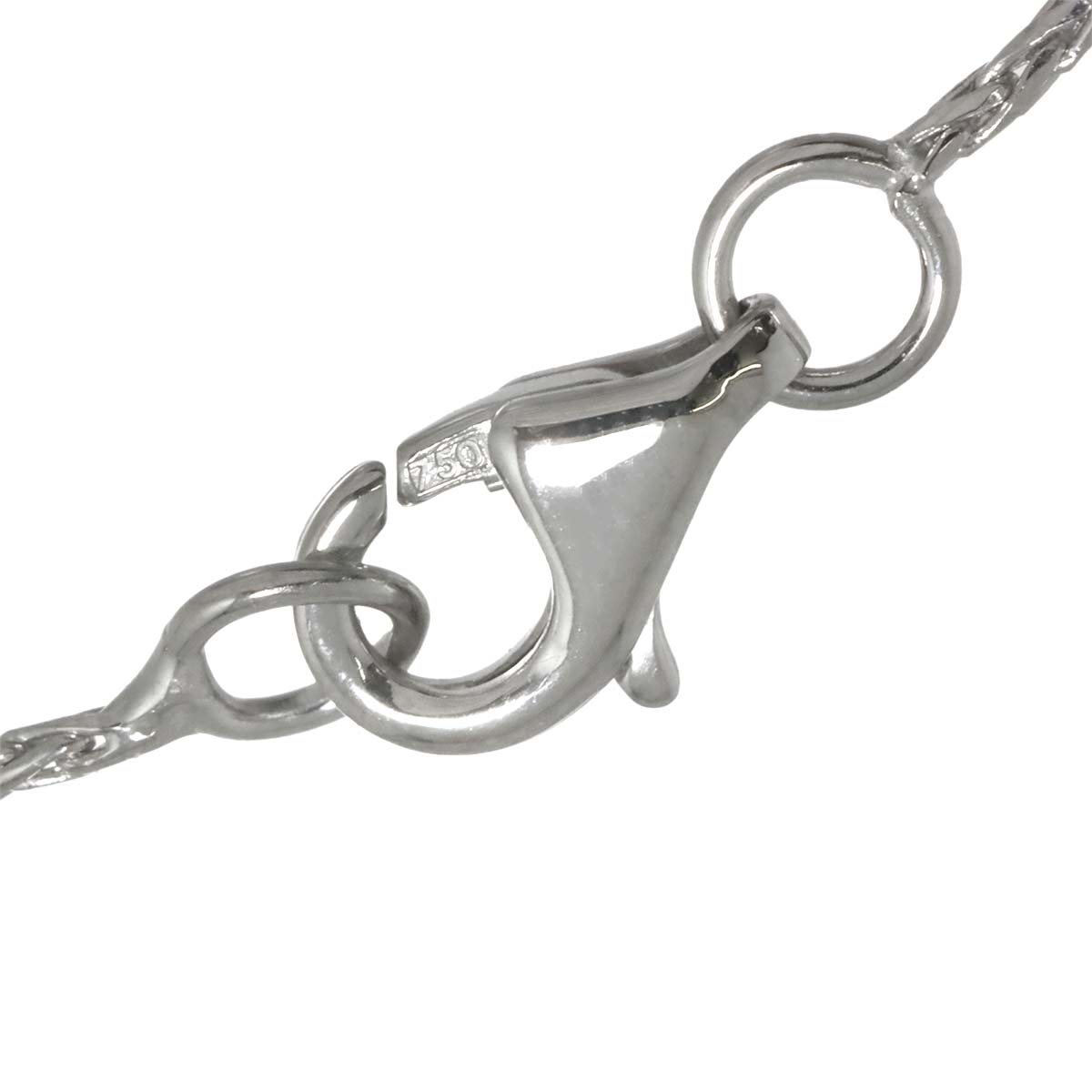 Diamond Cross Necklace 18K WG 750