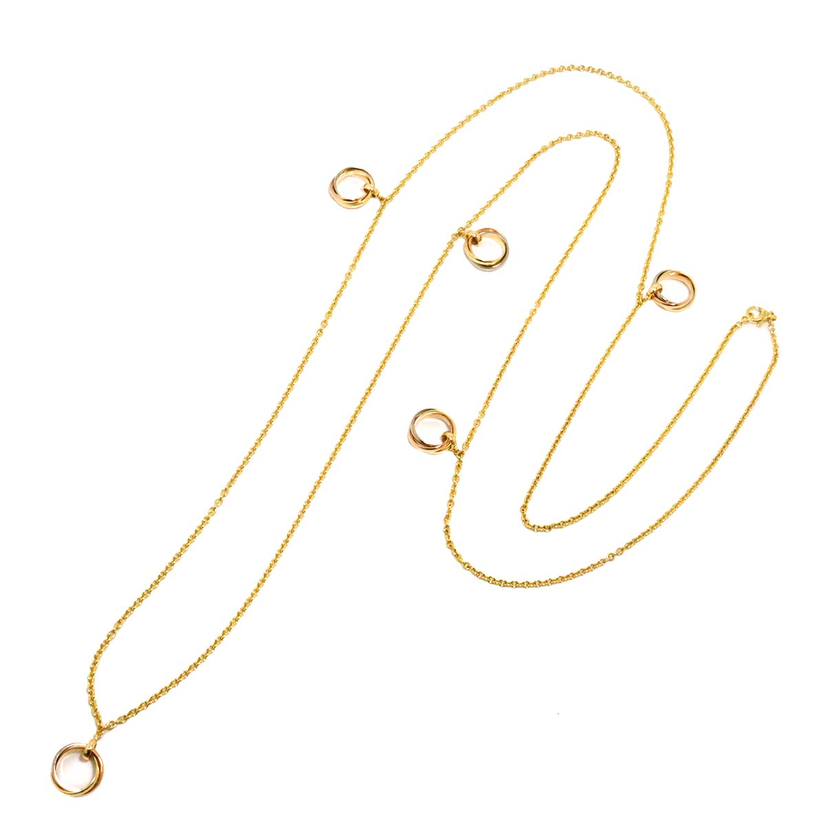 Trinity Necklace 18K YG WG PG 750