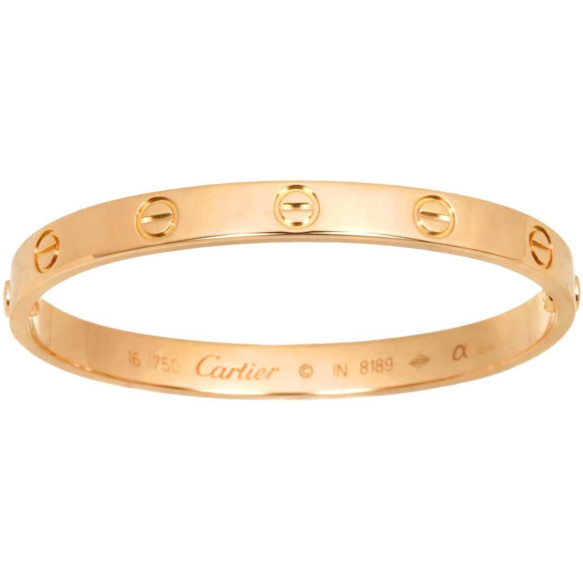 Love Bracelet Bangle 18K Pink Gold 750 Size16