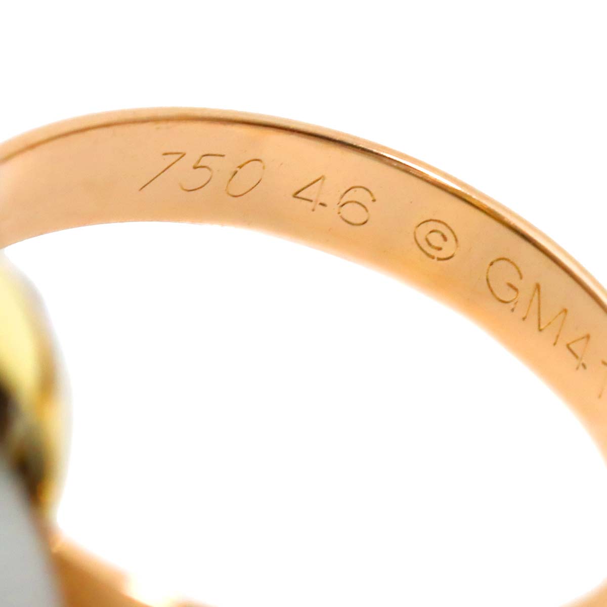 Trinity MM Ring 18K YG WG PG 750 Size46 3.75(US)