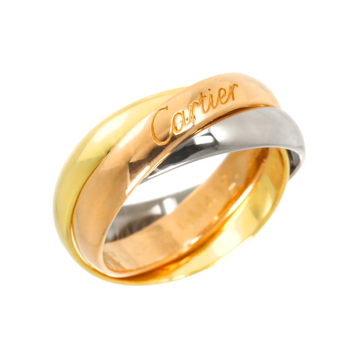 Trinity MM Ring 18K YG WG PG 750 Size46 3.75(US)