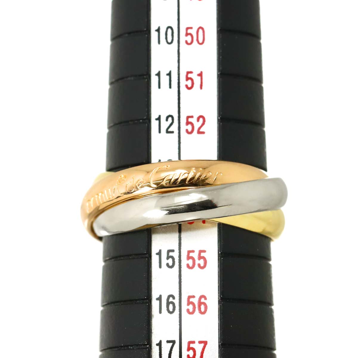 Trinity Ring 18K YG WG PG 750 Size53 6.25-6.5(US)