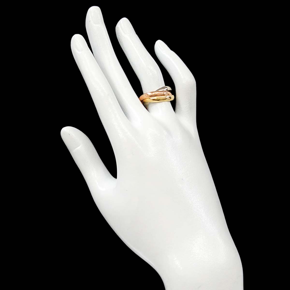 Trinity Ring 18K YG WG PG 750 Size53 6.25-6.5(US)