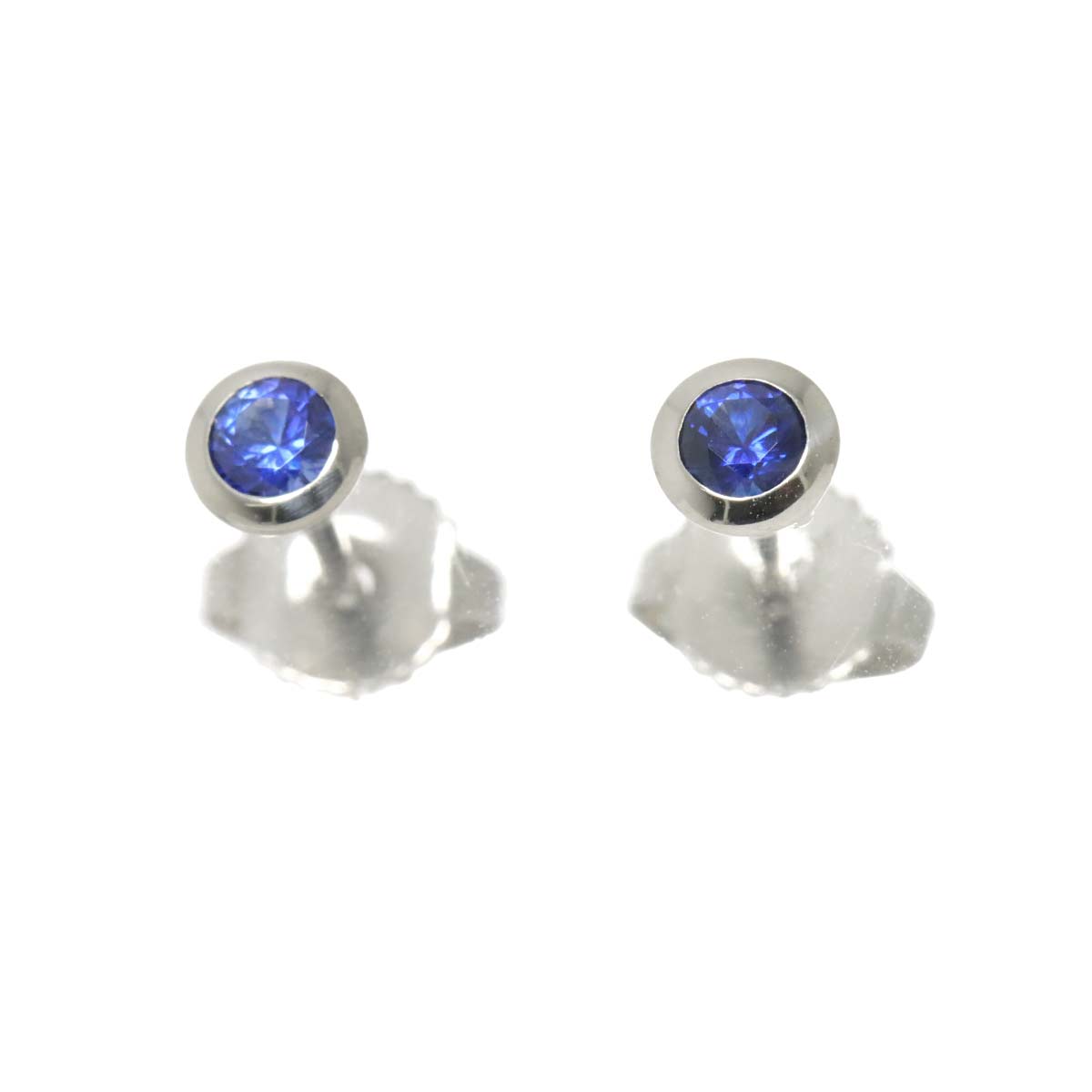 By The Yard Sapphire Earrings Pierced Pt