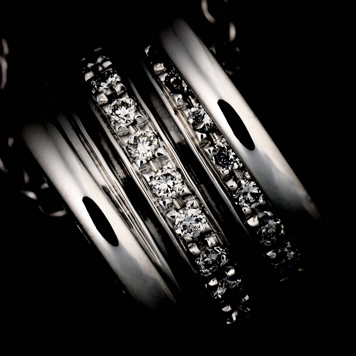 B-ZERO1 Diamond Necklace 18K WG White Gold 750