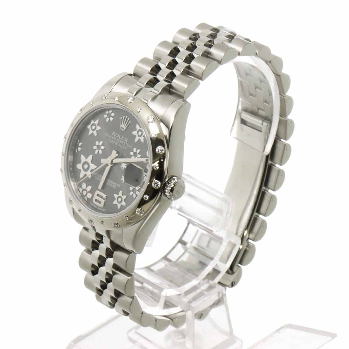 Datejust 178344 750WG Serial Random 24P Diamond Gray Dial Boys