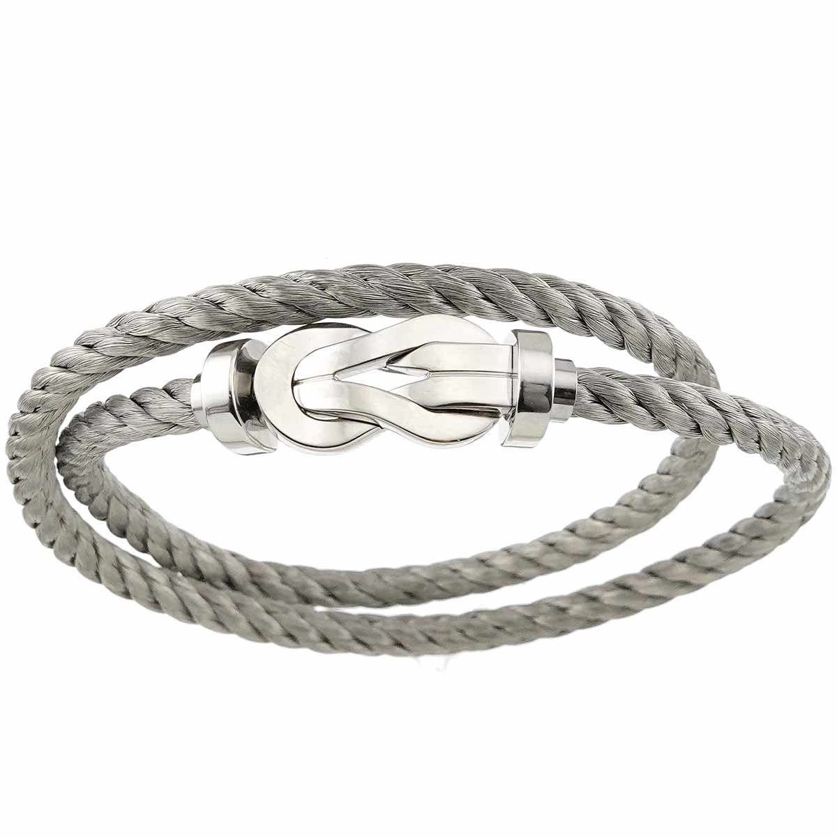 Chance Infini Bracelet LM 18K White Gold 750 Steel size18