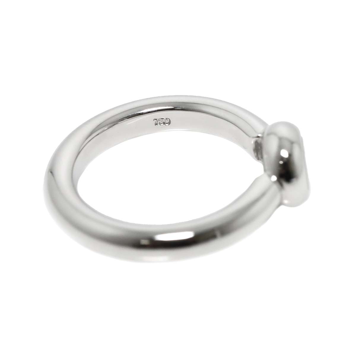 Happy Diamond Ring 18K White Gold 750 Size5.25-5.5(US)