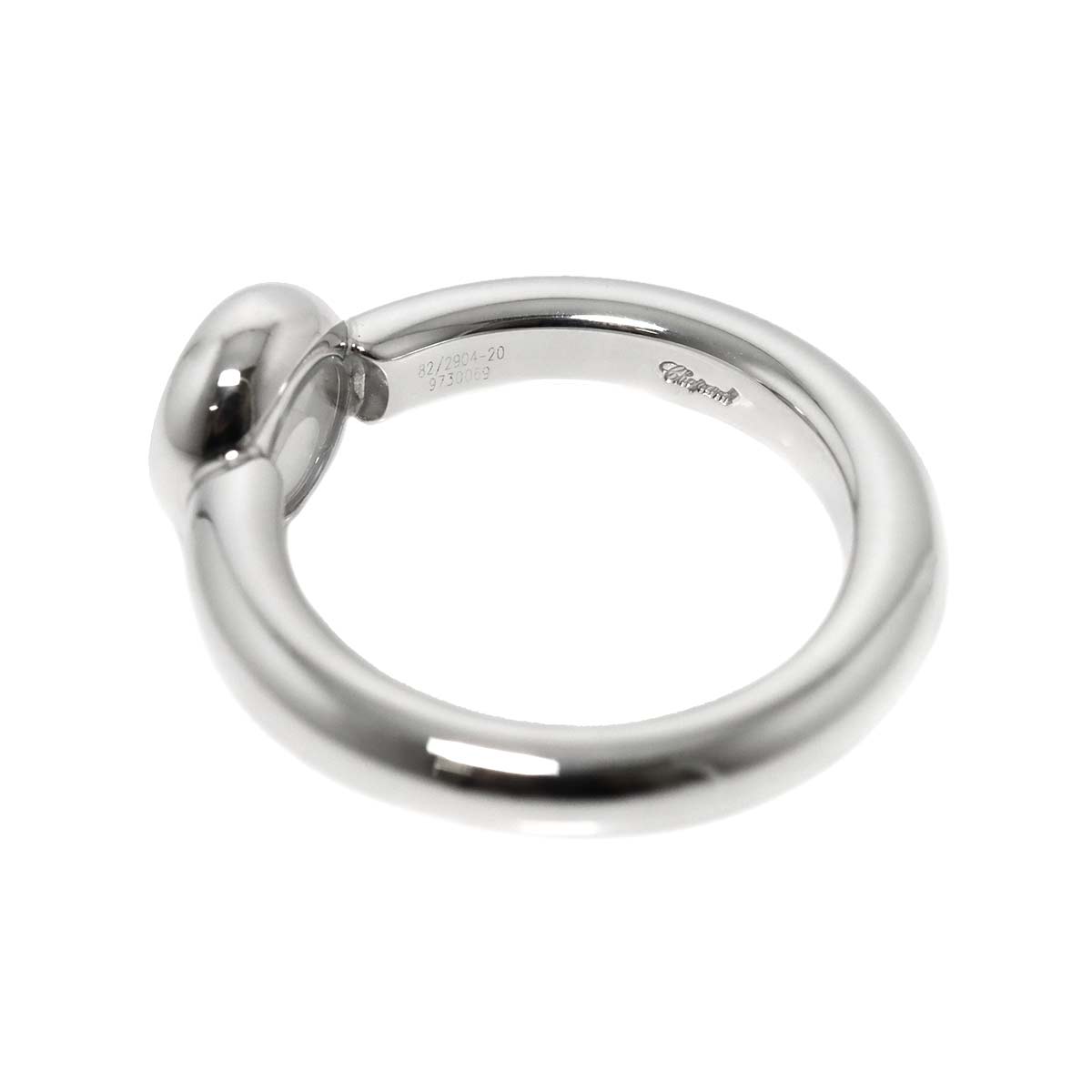 Happy Diamond Ring 18K White Gold 750 Size5.25-5.5(US)