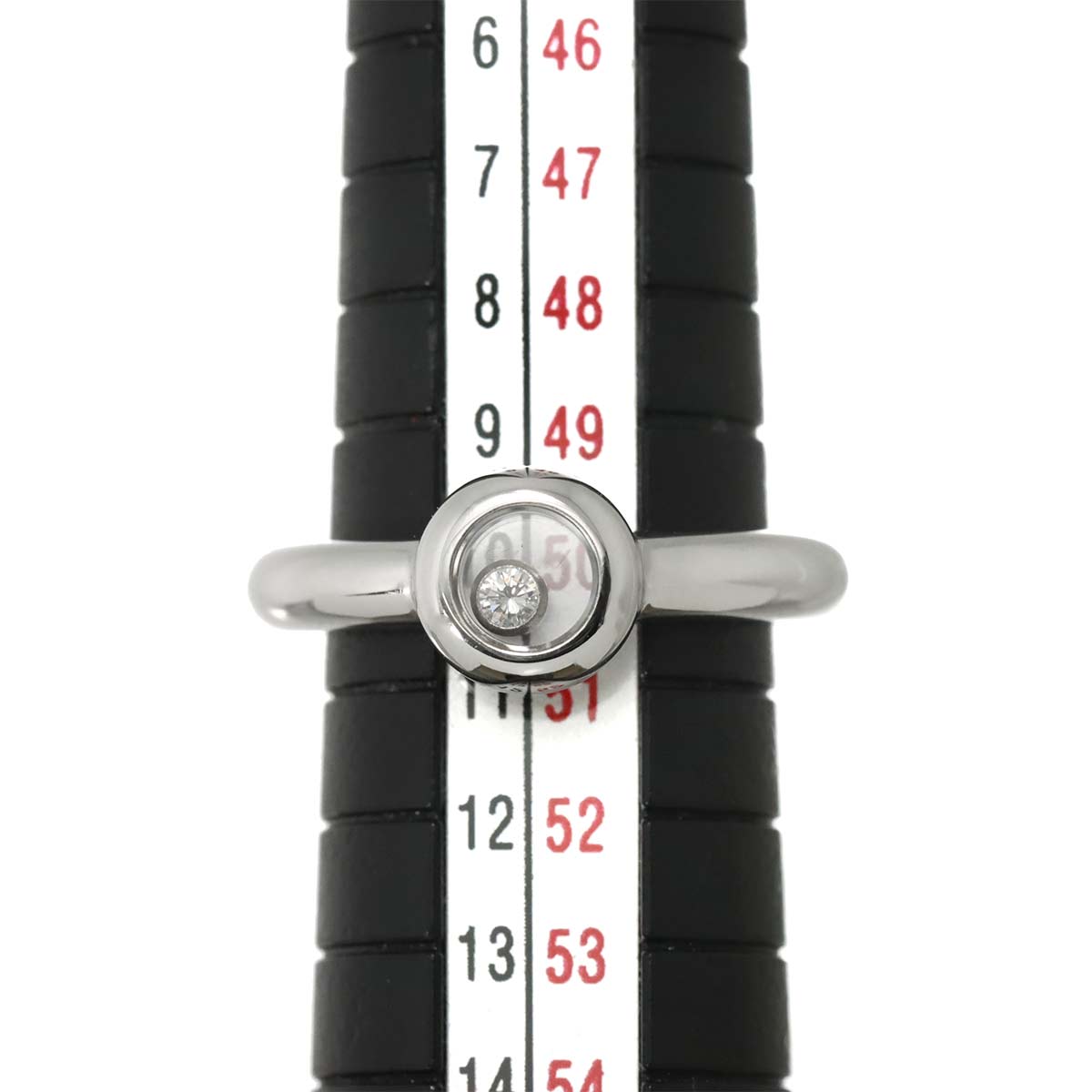 Happy Diamond Ring 18K White Gold 750 Size5.25-5.5(US)