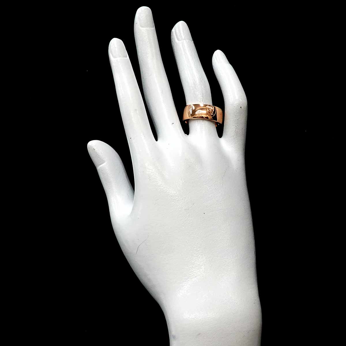 Happy birthday LM Ring 18K PG 750 size54 6.5-6.75(US)